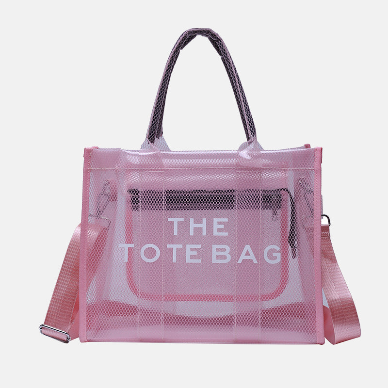Women’s Letter Print Clear Tote image 9