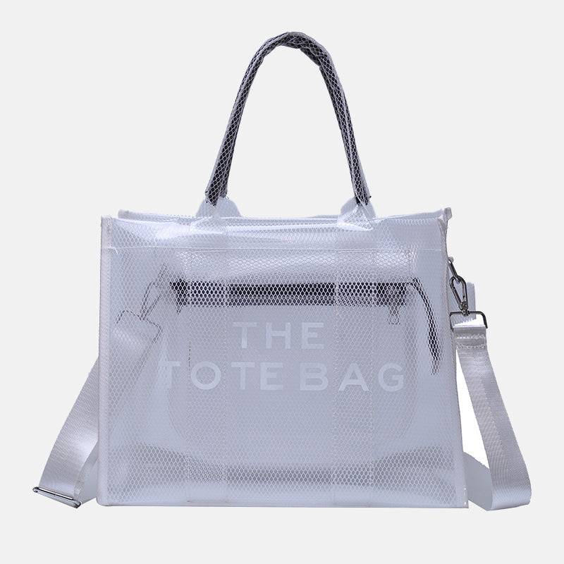 Women’s Letter Print Clear Tote image 8