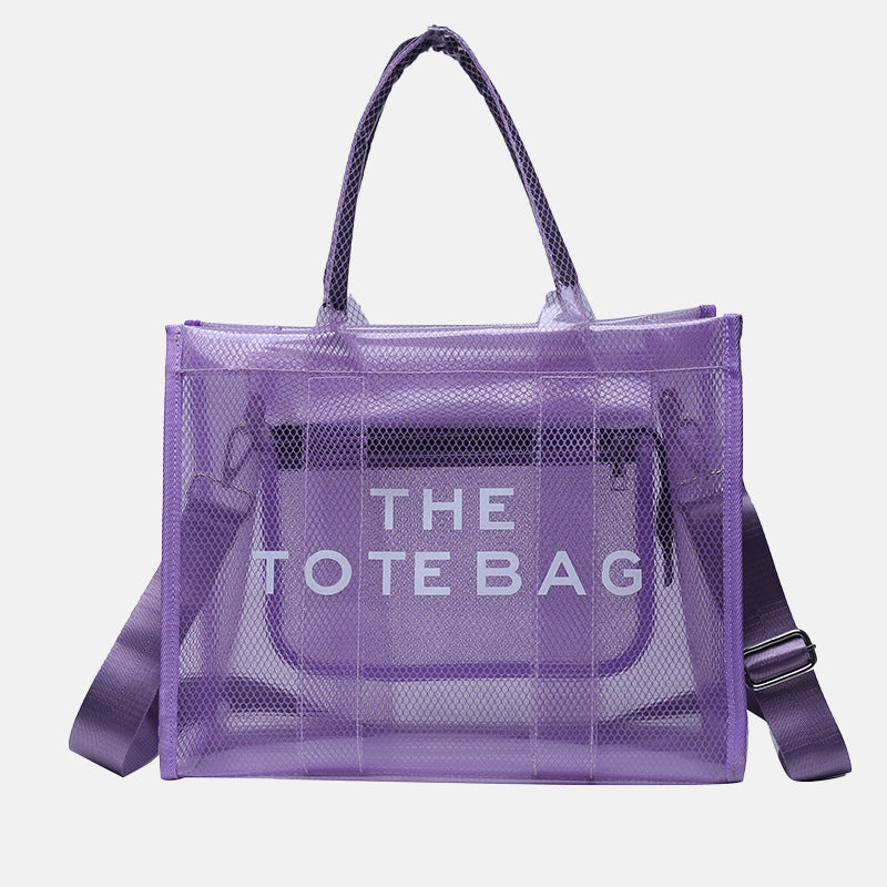 Women’s Letter Print Clear Tote image 5