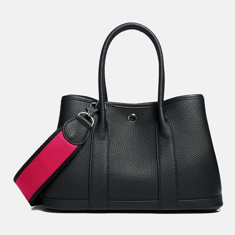 Women’s Magnetic Closure Crossbody Tote Bag In Genuine Leather image 6