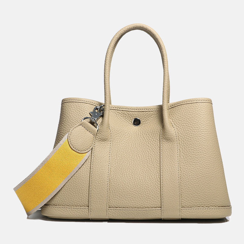 Women’s Magnetic Closure Crossbody Tote Bag In Genuine Leather image 8
