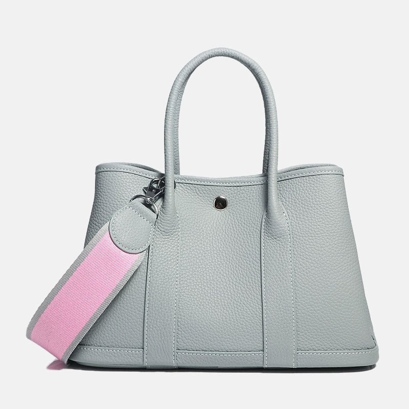 Women’s Magnetic Closure Crossbody Tote Bag In Genuine Leather image 10