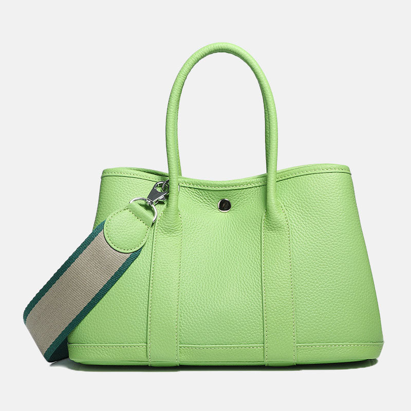 Women’s Magnetic Closure Crossbody Tote Bag In Genuine Leather image 11
