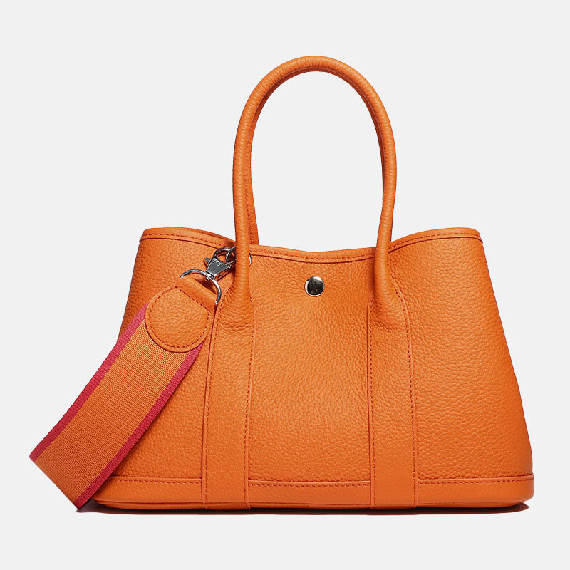 Women’s Magnetic Closure Crossbody Tote Bag In Genuine Leather image 12