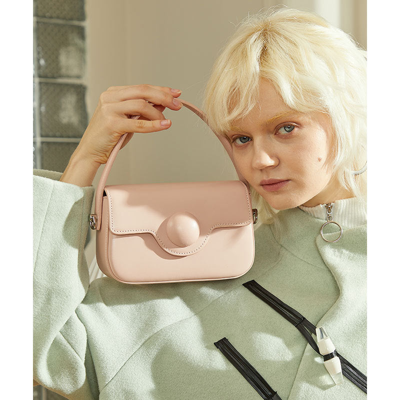 Women’s Mini Genuine Leather Magnetic Closure Crossbody Top Handle Bag image 3