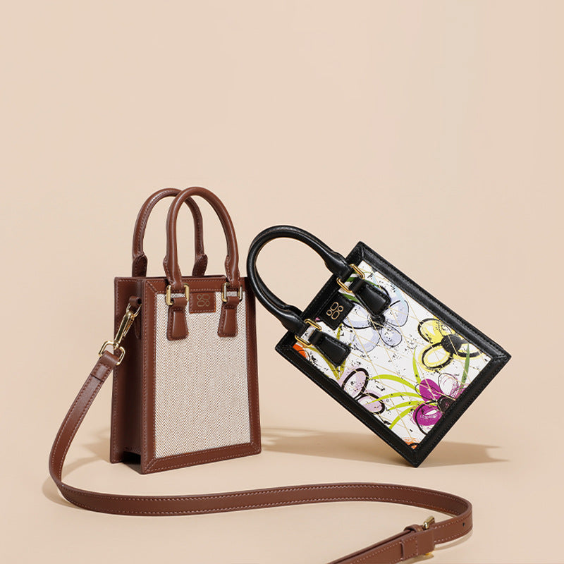 Women’s Mini Genuine Leather Tote Bag image 2