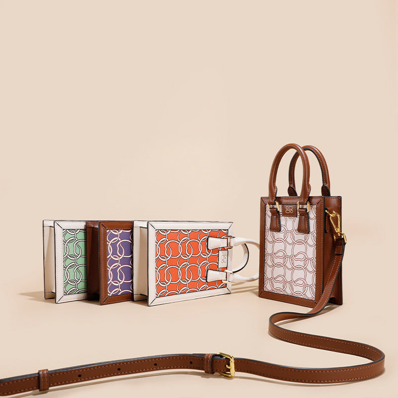 Women’s Mini Genuine Leather Tote Bag image 6