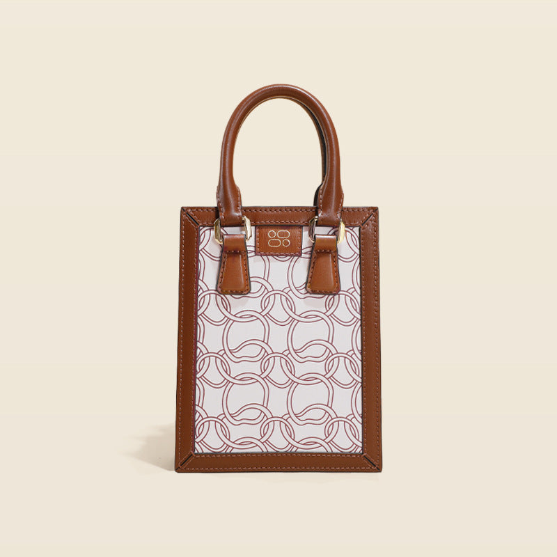 Women’s Mini Genuine Leather Tote Bag image 5