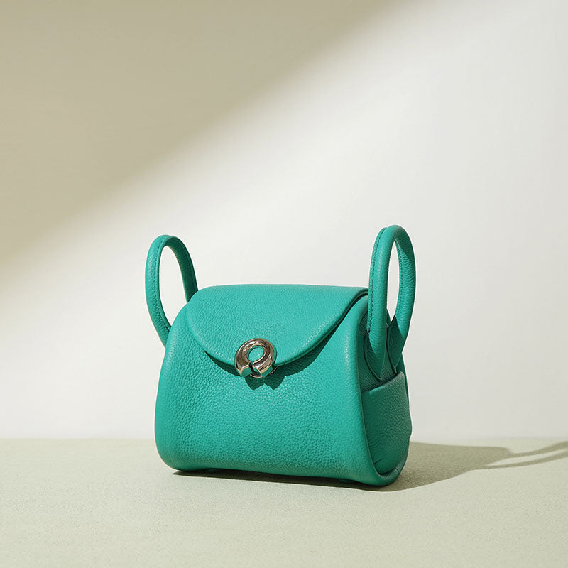Women’s Mini Minimalist Genuine Leather Buckle Handbag image 3