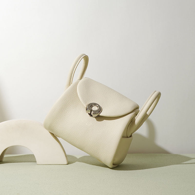 Women’s Mini Minimalist Genuine Leather Buckle Handbag image 7