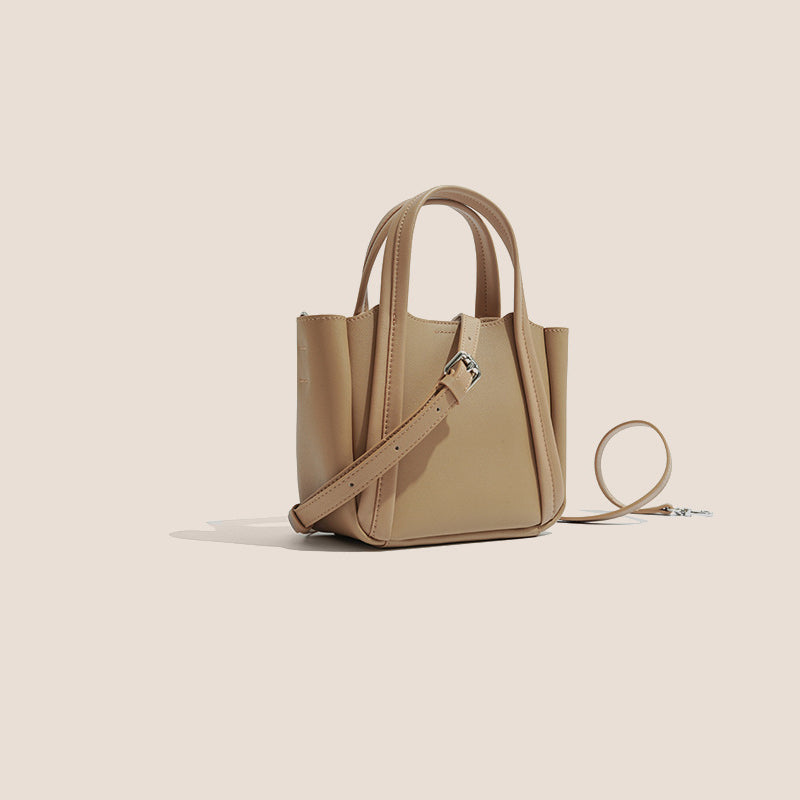 Women’s Mini Minimalist Genuine Leather Crossbody Tote Bag image 2
