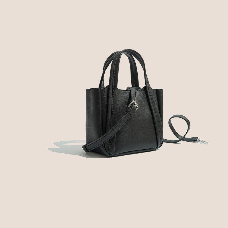 Women’s Mini Minimalist Genuine Leather Crossbody Tote Bag image 6
