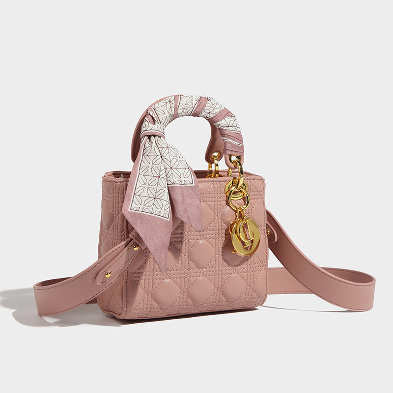 Women’s Mini PU Quilted Crossbody Tote Bag image 3