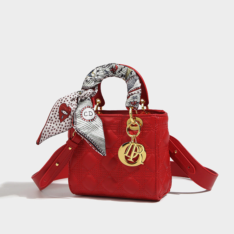 Women’s Mini PU Quilted Crossbody Tote Bag image 4