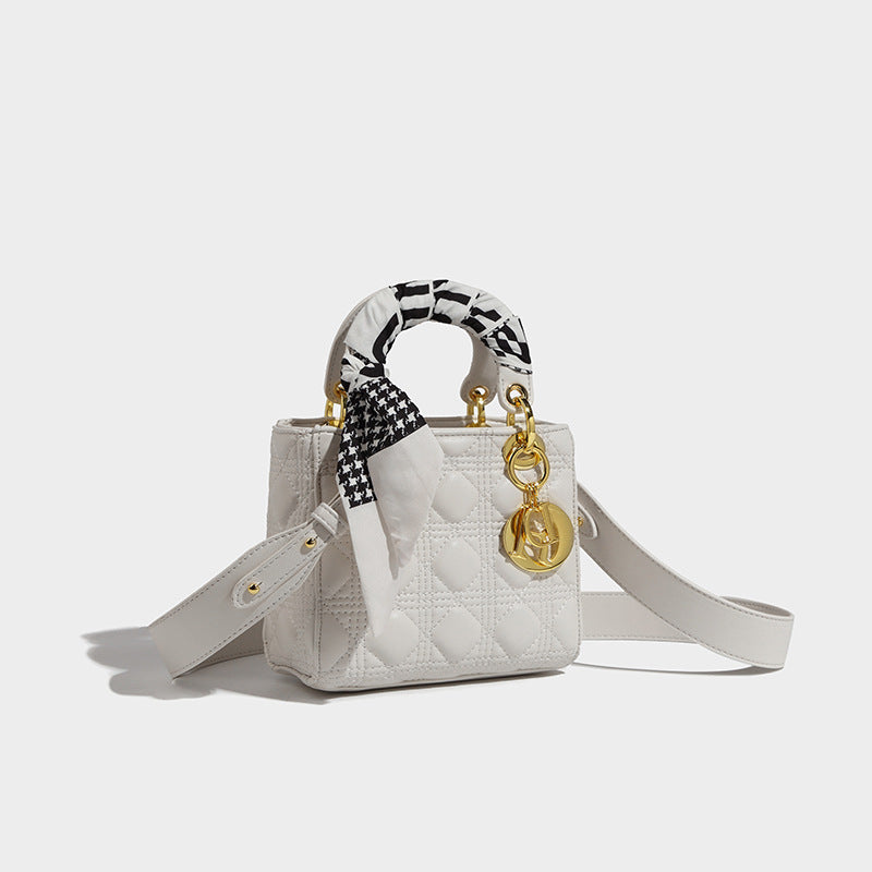 Women’s Mini PU Quilted Crossbody Tote Bag image 5