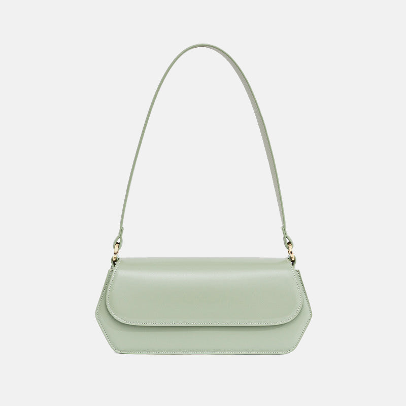 Women’s Minimal Baguette Bags in Genuine Leather image
