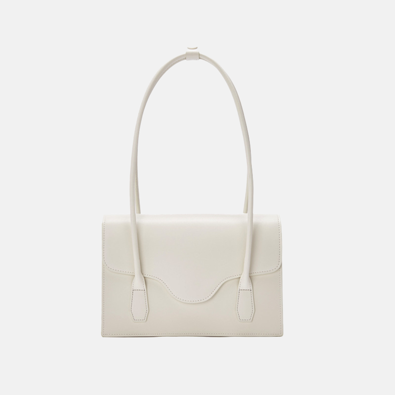 Women’s Minimal Dual Strap Baguette Bags in Genuine Leather image 3
