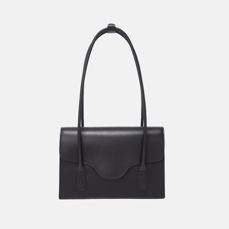 Women’s Minimal Dual Strap Baguette Bags in Genuine Leather image 4