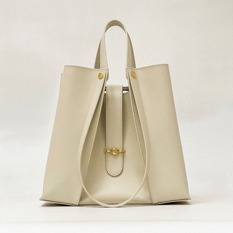 Women’s Minimal Genuine Leather Tote Bags image 9