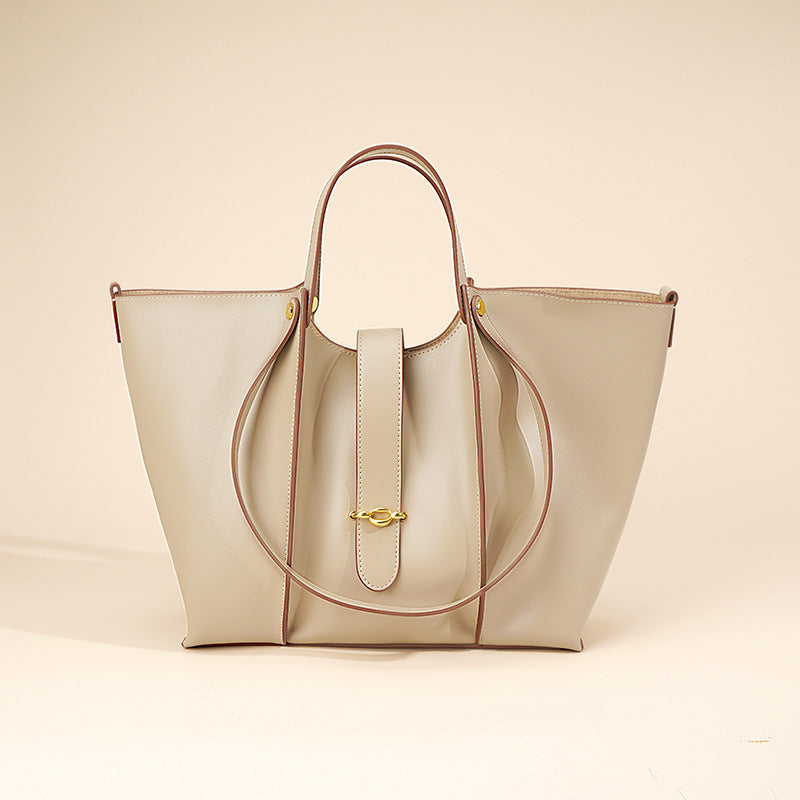 Women’s Minimal Genuine Leather Tote Bags image 7