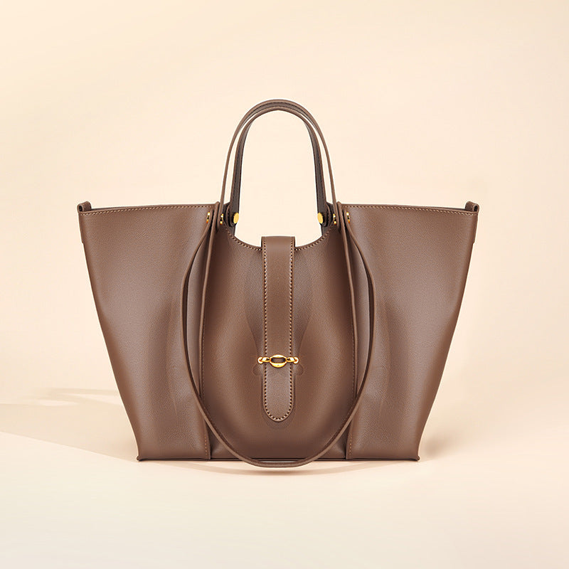 Women’s Minimal Genuine Leather Tote Bags image 8