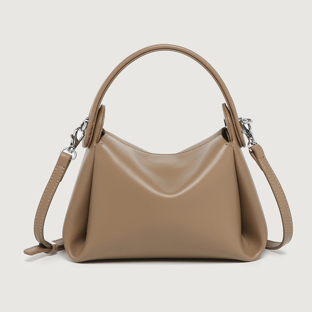 Women’s Minimal Top Handle Shoulder Bags in Vegan Leather image 8