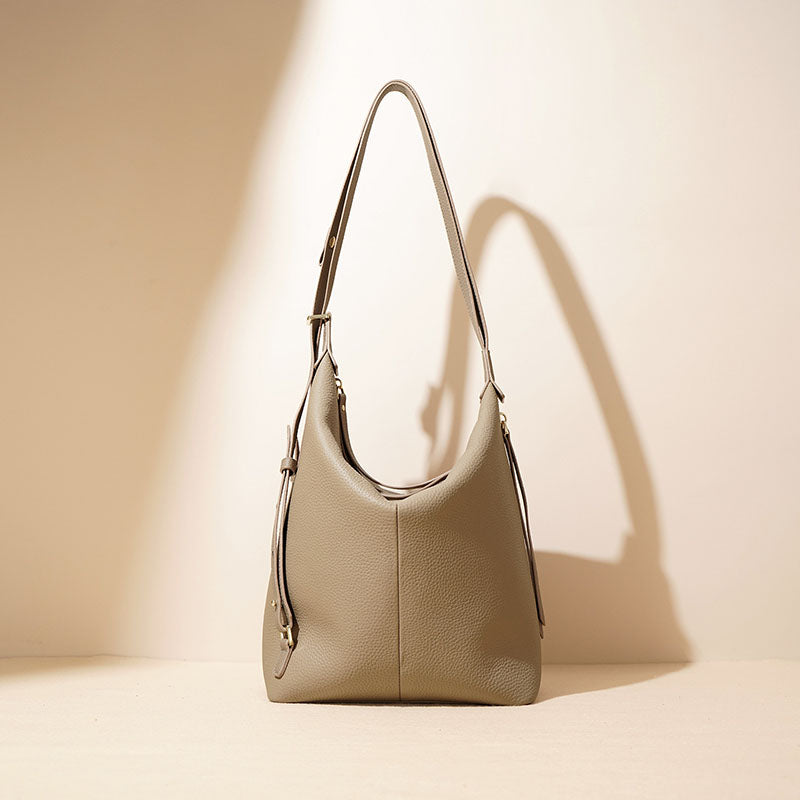 Women’s Minimalist Genuine Leather Backpack Shoulder Tote Bag image 7