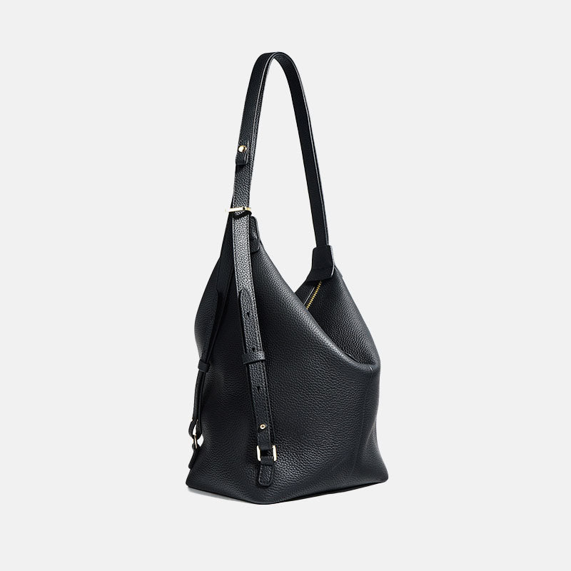 Women’s Minimalist Genuine Leather Backpack Shoulder Tote Bag image 8
