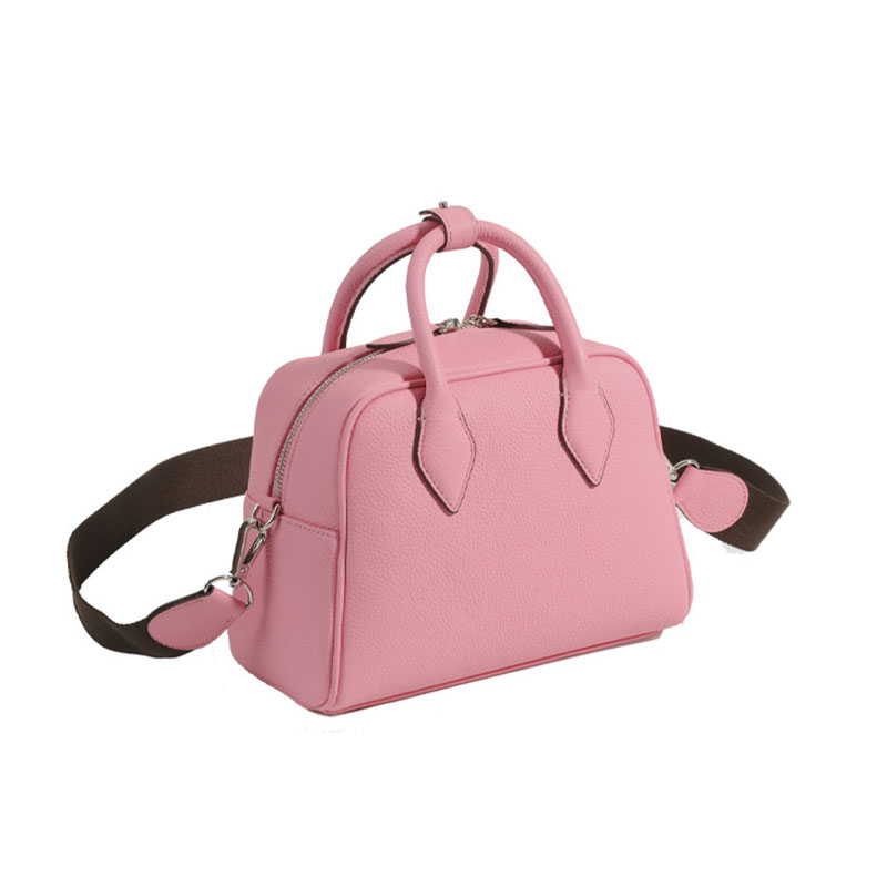 Women’s Minimalist Genuine Leather Boston Shoulder Crossbody Handbags image 5
