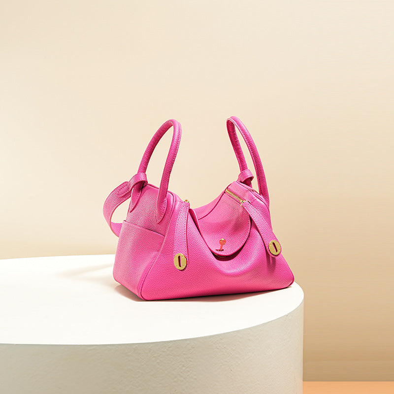 Women’s Minimalist Genuine Leather Cat Eye Decorated Crossbody Shoulder Handbag image 34