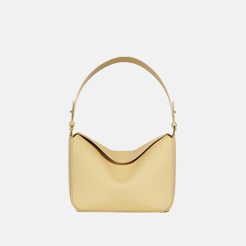 Women’s Minimalist Genuine Leather Shoulder Baguette Bag image