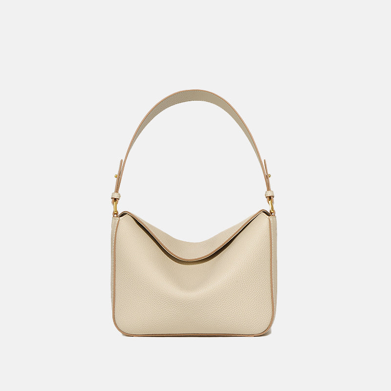 Women’s Minimalist Genuine Leather Shoulder Baguette Bag image 5