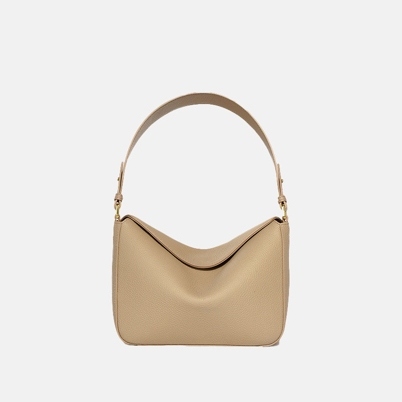 Women’s Minimalist Genuine Leather Shoulder Baguette Bag image 6