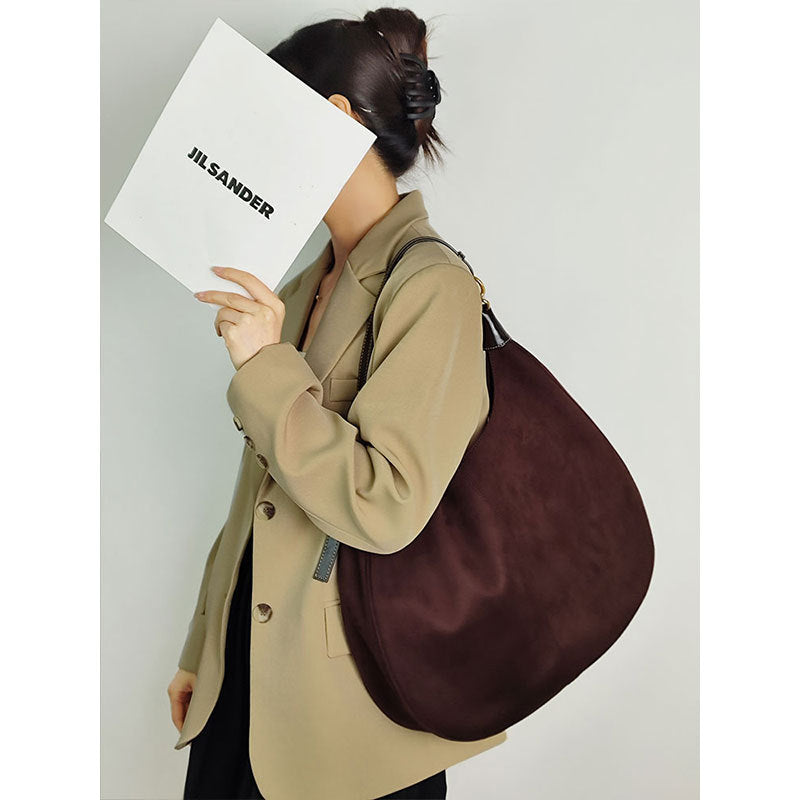 Women’s Minimalist Genuine Leather Hobo Bag image 6
