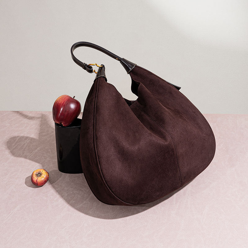 Women’s Minimalist Genuine Leather Hobo Bag image 5