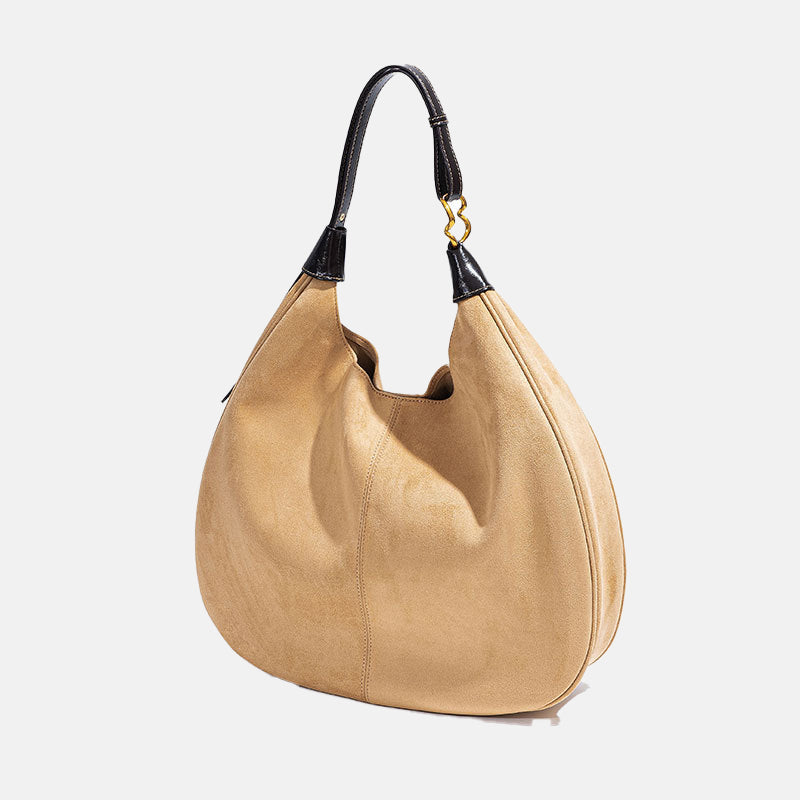 Women’s Minimalist Genuine Leather Hobo Bag image 2
