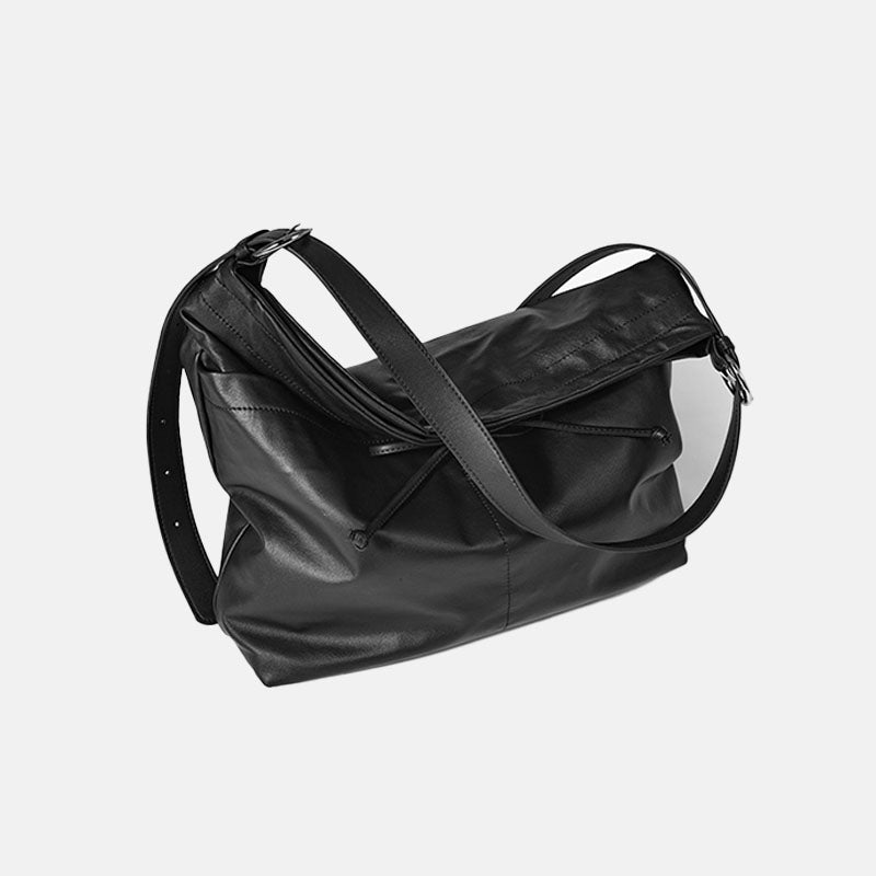 Women’s Minimalist Genuine Leather Hobo Tote Bag image 4