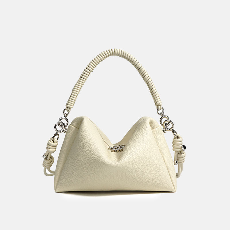 Women’s Minimalist Genuine Leather Pillow-Shaped Shoulder Handbag image 5