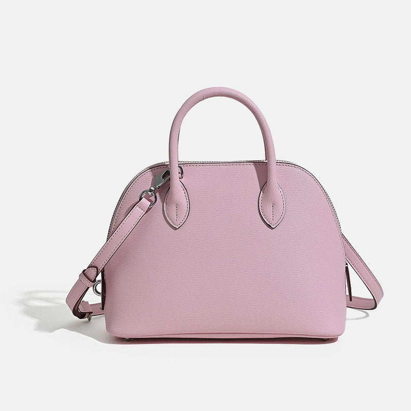 Women’s Minimalist Genuine Leather Shell-Shaped Handbag image 7
