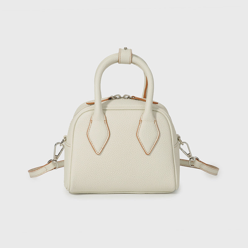 Women’s Minimalist Genuine Leather Shoulder Top Handle Bag image 4