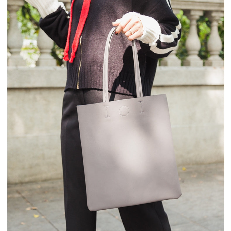 Women’s Minimalist Genuine Leather Tote Bag image 7