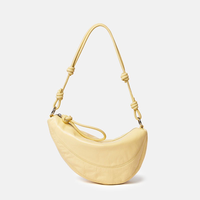 Women’s Minimalist Genuine Leather Zipper Pea-Shaped Crossbody Shoulder Bag image 8