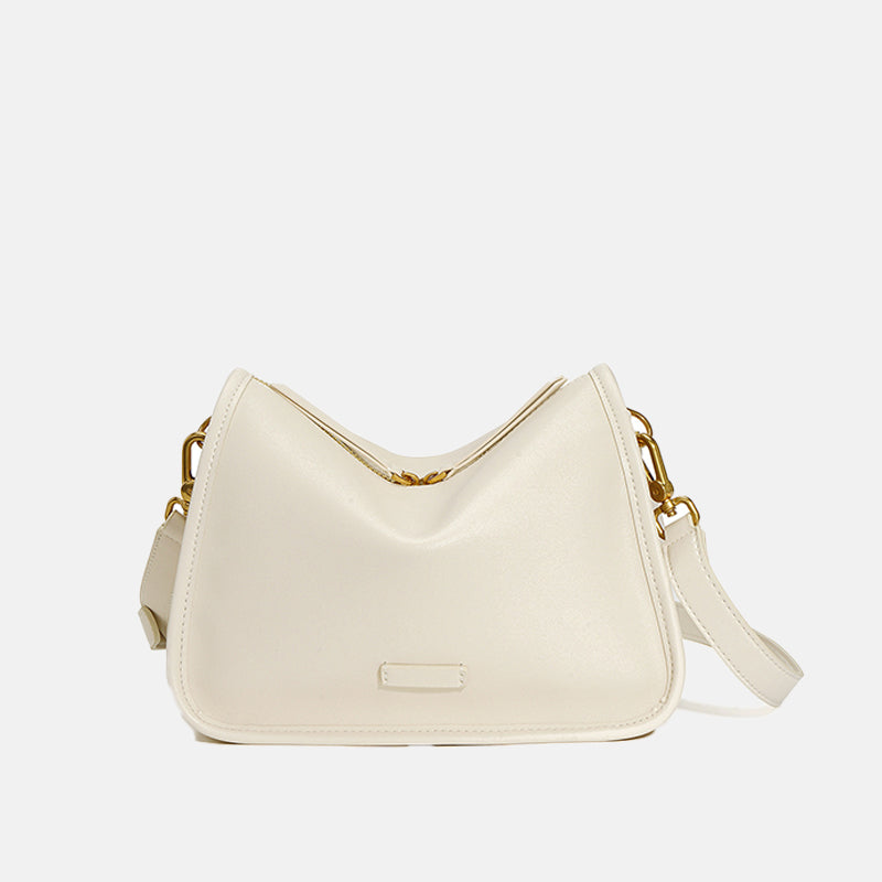 Women’s Minimalist Genuine Leather Zipper Shoulder Crossbody Bag image 7