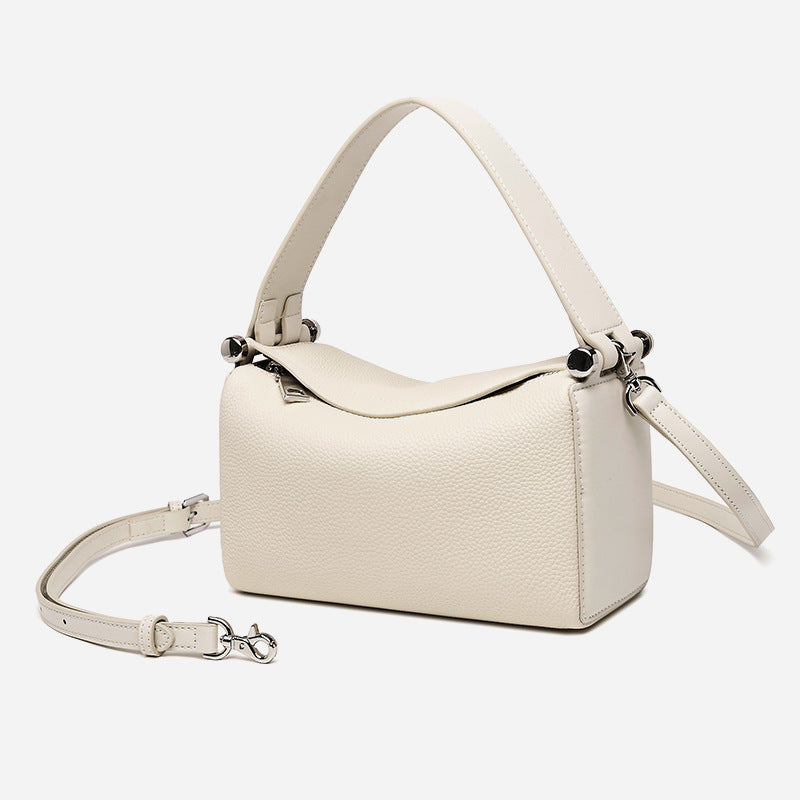 Women’s Minimalist Leather Pillow-Shaped Crossbody Shoulder Bag image 2