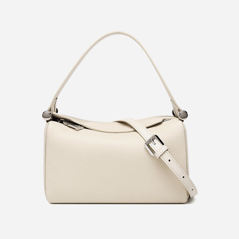 Women’s Minimalist Leather Pillow-Shaped Crossbody Shoulder Bag image