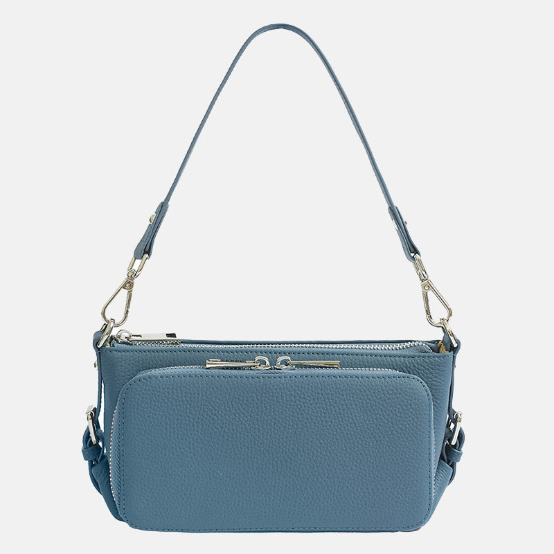 Women’s Minimalist Top-Grain Leather Crossbody Shoulder Bag image 8
