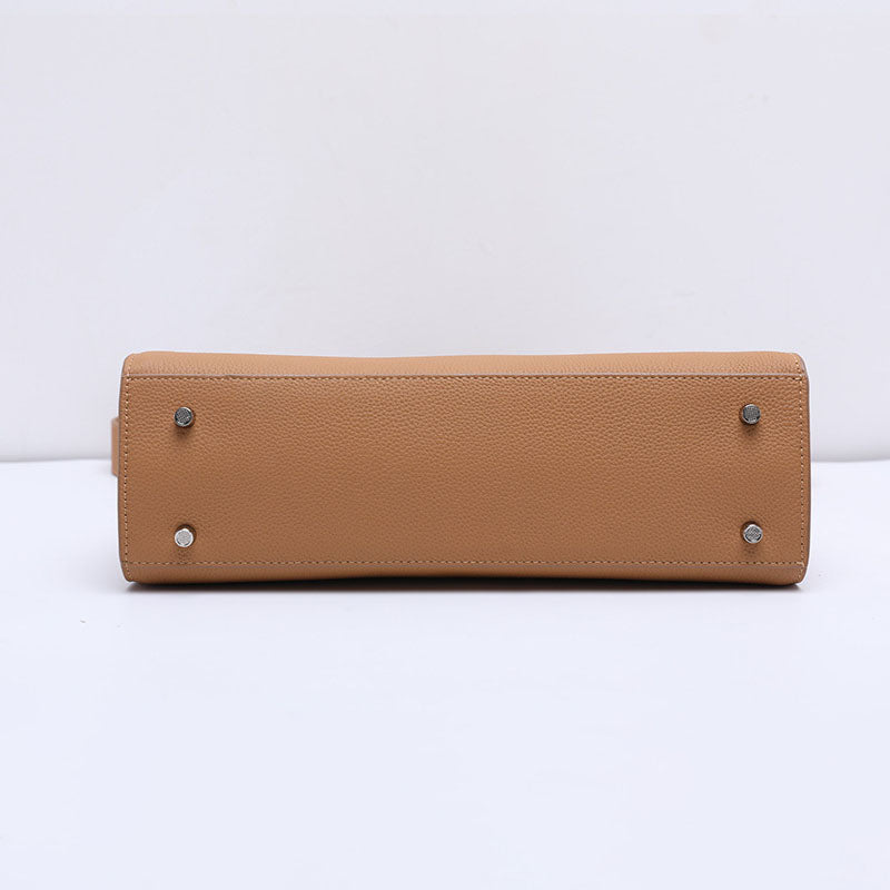 Women’s Minimalist Top-Grain Leather Shoulder Handbag image 4