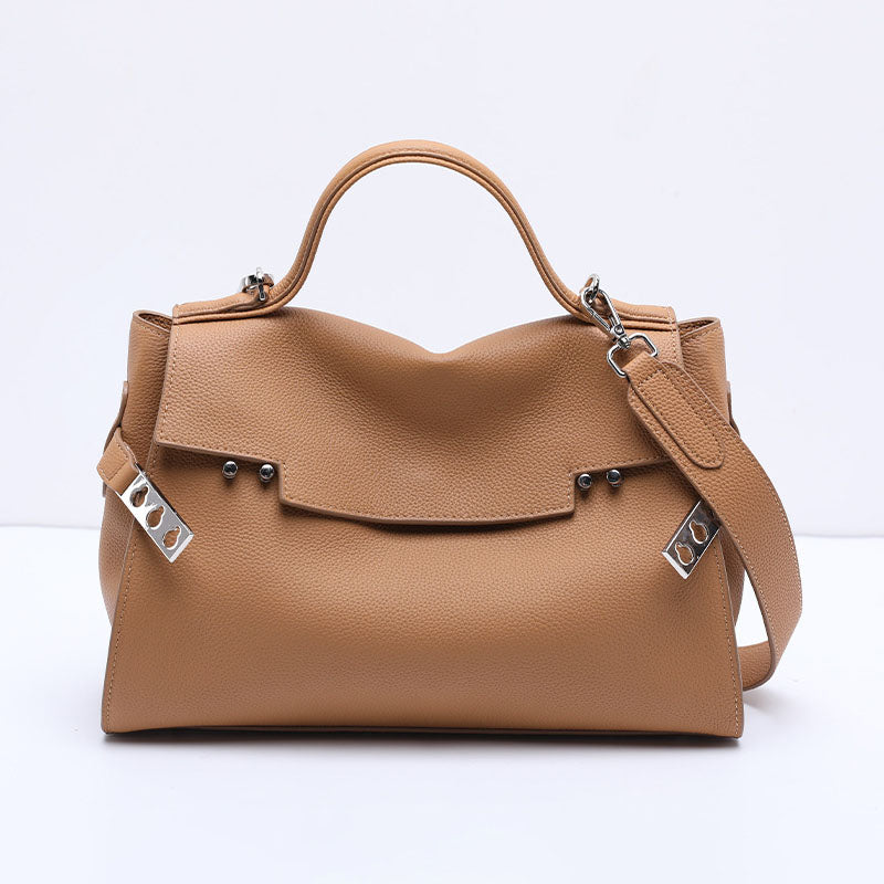Women’s Minimalist Top-Grain Leather Shoulder Handbag image