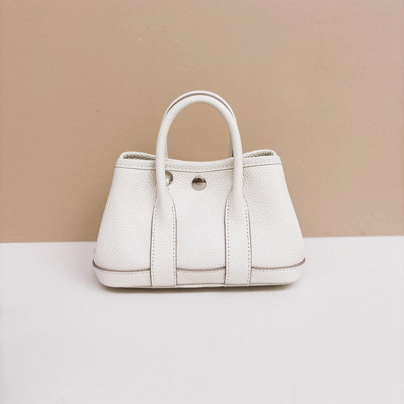 Women’s Minimalist Top-Grain Leather Tote Bag image 3