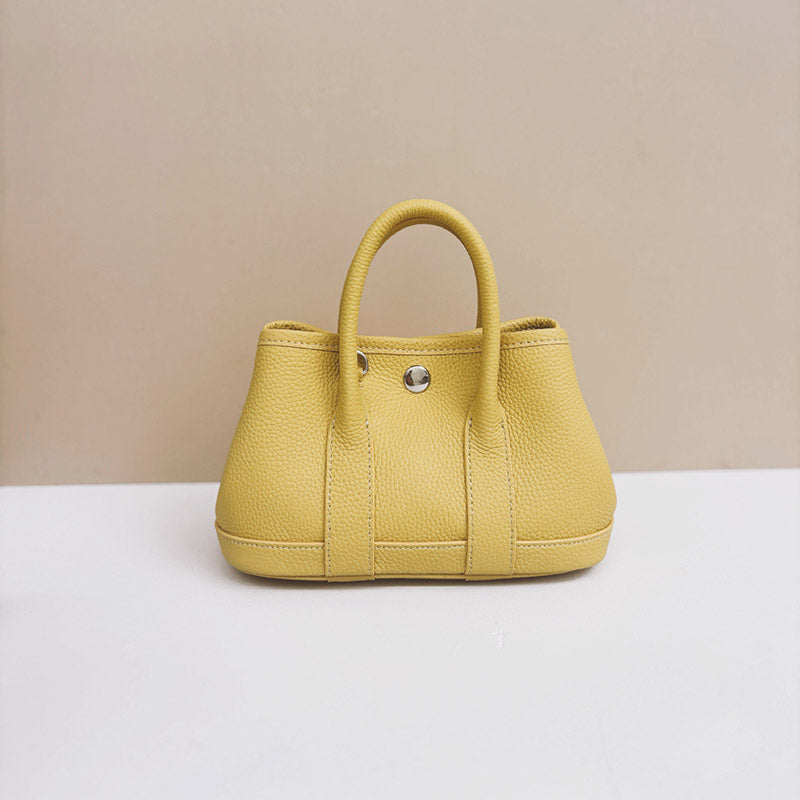 Women’s Minimalist Top-Grain Leather Tote Bag image 7